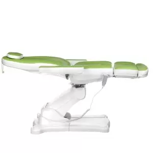 Электро косметологическое кресло Flame Beauty Max BR-6672, зелёное, 4 электро привода