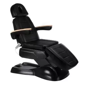 Электрическое косметическое кресло Flame Beauty LUX BW-273B черное, 3 мотора