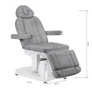 COSMETIC ELECTRIC CHAIR. AZZURRO 708A 4 MOTOR HEATED GRAY