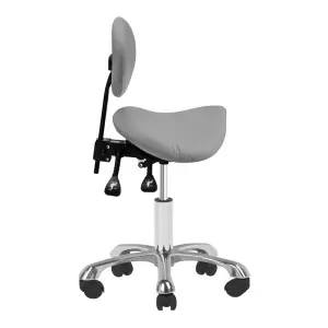 Cosmetic stool model 1025 profiled gray