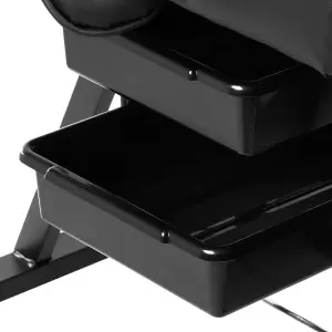 "Sillon" kosmetinė kėdutė su juodais dėklais