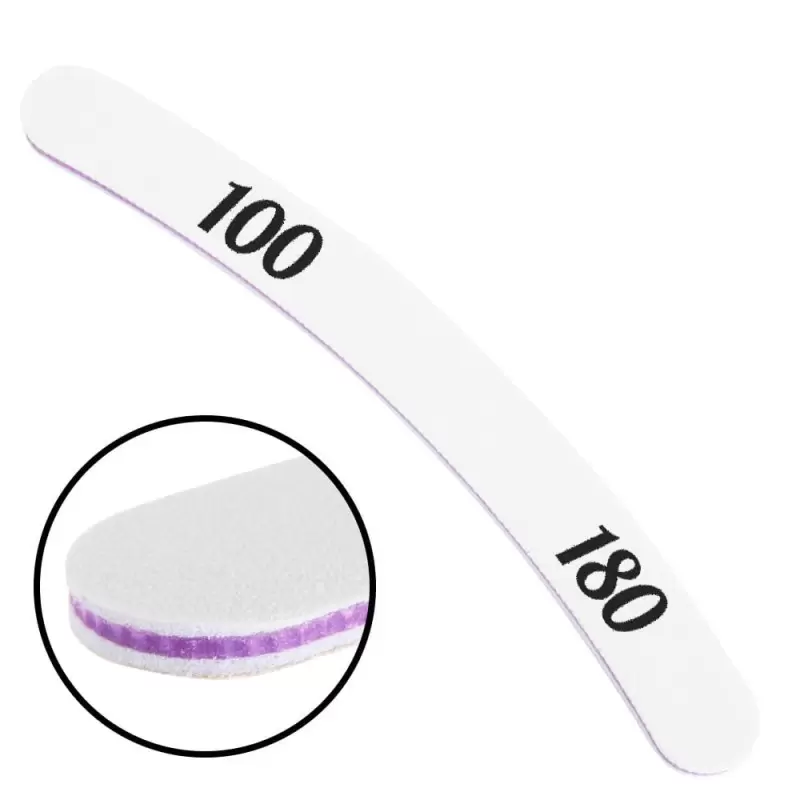 Nagų dildė bananinis violetinis centras 100/180 CU-04 Nagų dildė bananinis violetinis centras 100/180 CU-04