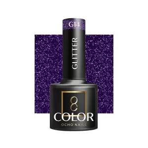 OCHO Nagai Glitter G14 / 5ml Nagų Lenkų gelis