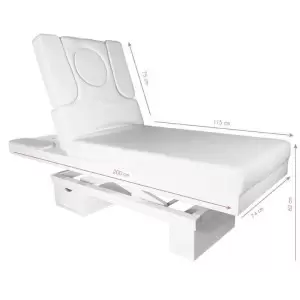 SPA COSMETIC BED AZZURRO 815B GLOW WHITE HEATED