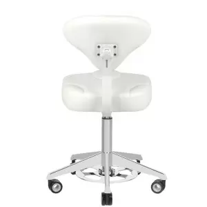 Удобный эксклюзивный устойчивый косметический стул Azzurro 156-F bump-up белый