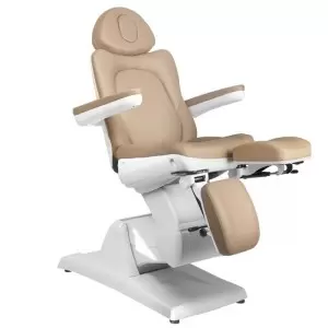 Косметическое кресло, подологическое AZZURRO 870s-Pedi, 3 мотора, капучино