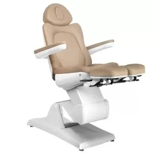 Косметическое кресло, подологическое AZZURRO 870s-Pedi, 3 мотора, капучино